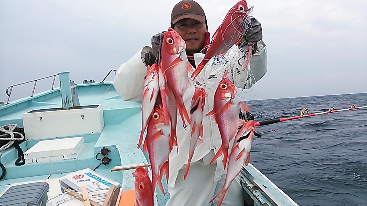 3 26 金目鯛釣り釣果 南伊豆の深場釣りなら秀丸